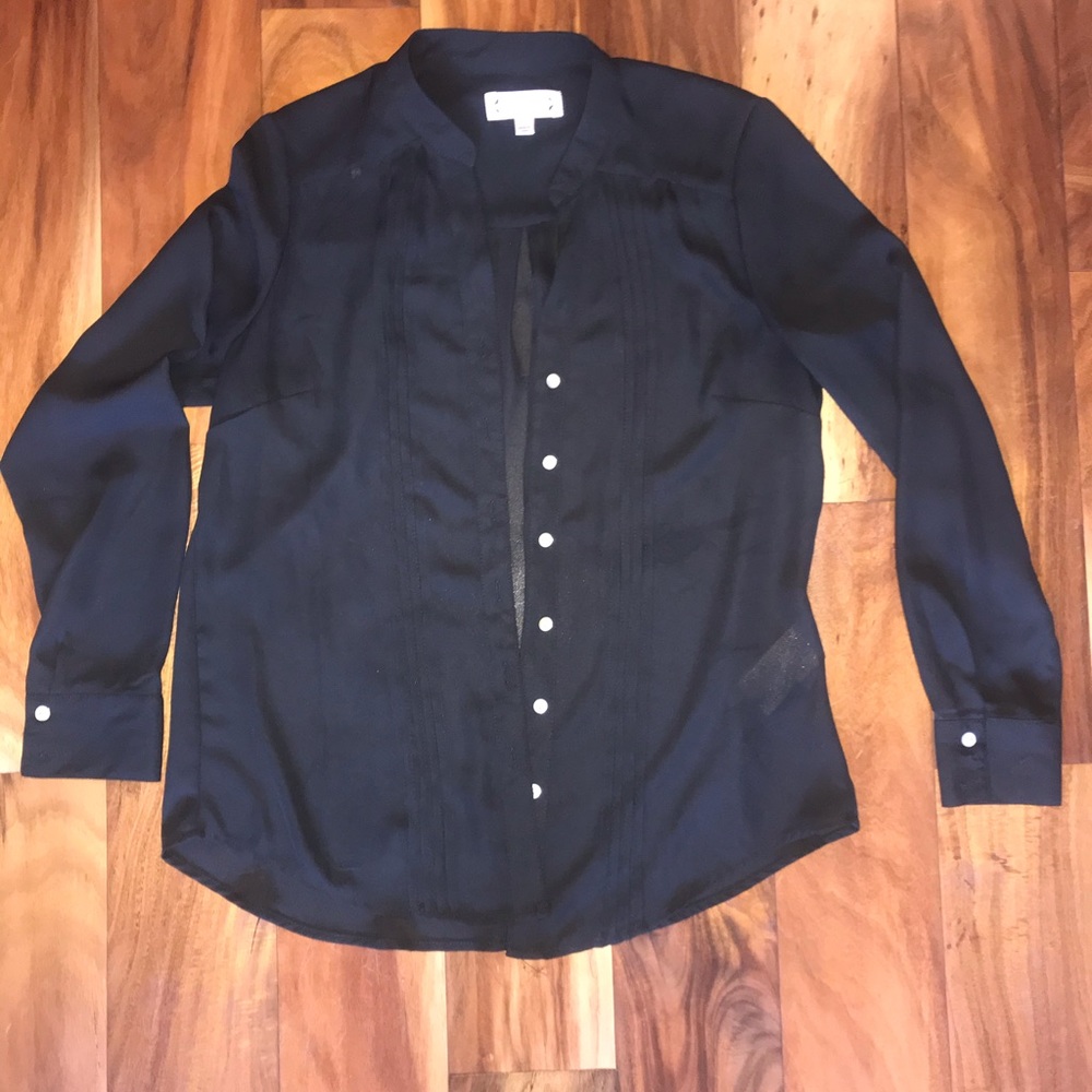 Nanette By Nanette Lepore Pleated Button Up - image 1